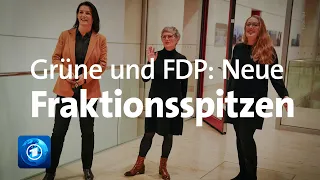 Neue Bundestagsfraktionsvorsitzende bei Grünen und FDP