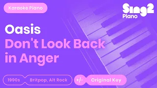 Oasis - Don't Look Back In Anger (Karaoke Piano)