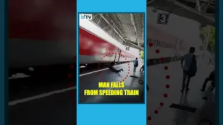 Viral Video Of A Man Falling From Train Speeding At 110Km/Hr At Shahjahanpur Railway Station