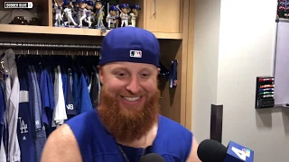 Dodgers postgame: Justin Turner jokes 'old' teammates will celebrate at Denny's