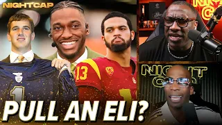 Unc & Ocho react to RGIII saying Caleb Williams should "Pull an Eli Manning" with Bears | Nightcap