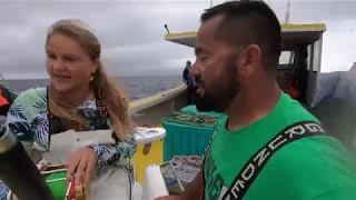 12 year old Sydney Pagano catches her 1st Giant Bluefin Tuna