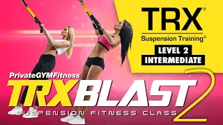 🟡  TRX Workout - Tabata Full Body & Cardio (W3, D3) | Intermediate - TRXBLAST 2 🔥300-400 kcal