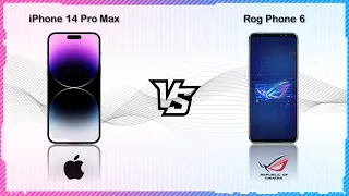 APPLE  IPHONE 14 PRO MAX VS ASUS ROG PHONE 6