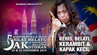 Promo Seminar Kerambit & Senjata Silat Melayu oleh Prof Jak Othman