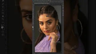 How to make forehead shorter in photoshop - Short photoshop tutorial! #shorts #photoshop
