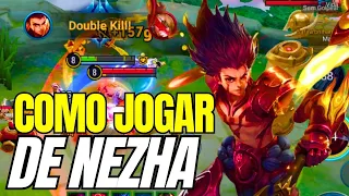 COMO JOGAR DE NEZHA -  TUTORIAL COMPLETO DE NEZHA - HONOR OF KINGS