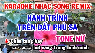 Karaoke Hành Trình Trên Đất Phù Sa - Remix Bass Căng Nhất 2022 (Tone Nữ)