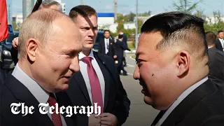 Putin and Kim Jong-un meet for talks at cosmodrome in Russia