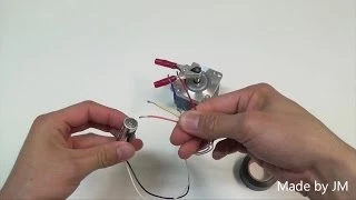 Unipolar stepping motor running without driver circuit