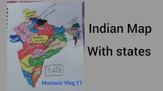 Drawing Indian Map and pointing its states