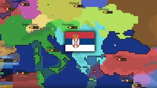 Ages Of Conflict World War Simulator - Trying to conquer the world with Serbia (Modern Day)