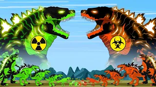 LEGENDARY GODZILLA RADIOACTIVE vs EMINEM GODZILLA, DINOSAUR DOMINION: I'm not alone|Godzilla Cartoon
