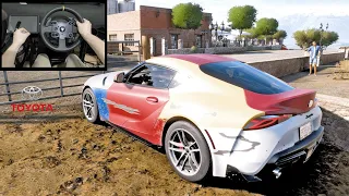 Toyota Supra Rebuild Forza horizon 5 (Thrustmaster tx steering wheel gameplay)