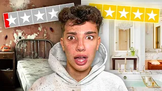 I SURVIVED THE BEST VS WORST RATED HOTEL CHALLENGE 🏨🪳