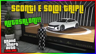 AUTOSALONI DISPONIBILI+NUOVA AUTO AGGIORNAMENTO SETTIMANALE SCONTI E SOLDI TRIPLI GTA 5 ONLINE ITA