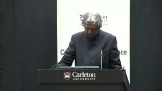 Dhahan Annual Lecture by Dr. APJ Abdul Kalam at Carleton University