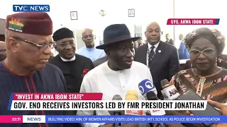 Governor Eno Receives Investors Led By Former President Jonathan