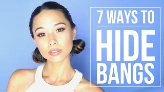 7 Easy Ways To Hide Your Bangs || How To Style Bangs