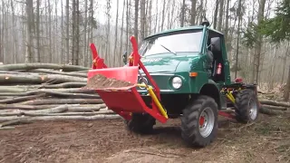 Король бездорожья. История Unimog. Фильм#5. Унимоги первых серий валят лес.