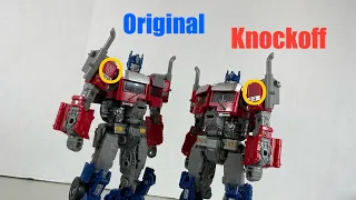 The Real One And The Imposter! Transformers Studio Series ROTB Optimus Prime OG vs KO.