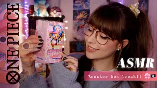 ASMR 🏴‍☠️ One Piece TCG • Tony Tony Chopper 🌸  Booster Box (EB01) Pack Opening! Card Shuffles & Taps