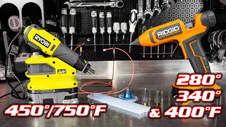 NEW RYOBI 18V Heat Pen and RIDGID 18V Hot Glue Review [PCL916 R860433]