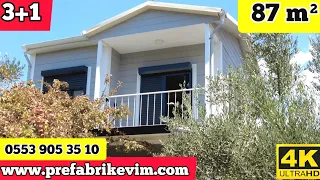 NET 87 m² PREFABRICATED HOUSE TOUR | 3 ROOMS 1 HALL | PRICE COST (LUXURY HOME TOUR)