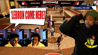 Bronny PRANKED Me w/ Dad Lebron Playing Park Live!