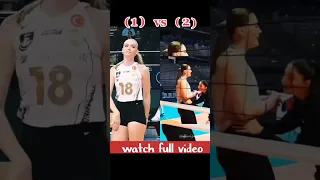 zehra gunes turkey girl vs Poland girl #short #volleyball #player #beautiful #girl #cute #viral
