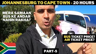 Johannesburg to Cape town by BUS | 20 hour journey | Ticket price | Journey Review