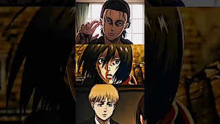 eren x Mikasa X Armin vs all titan's #anime #shorts