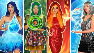 FIRE GIRL, WATER GIRL, AIR GIRL, and EARTH GIRL Super Pops Four Elements Party! Totally TV Originals