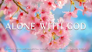Alone With God: Instrumental Worship, Meditation & Prayer Music with Flower🌿Piano Worship