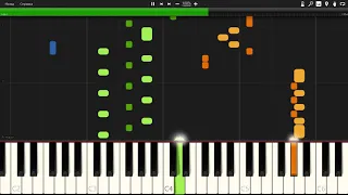 Natan & Ганвест - Ананасовый сироп Synthesia Piano Tutorial