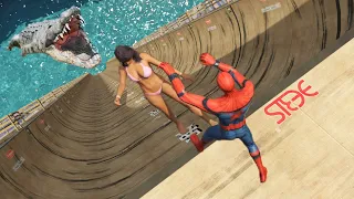 GTA 5 Crazy Ragdolls | SPIDERMAN Jumps/Fails ep.31 (Funny Moments)