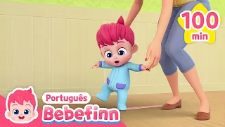 Primeiros Passos do Bebê 👶 | Andando Andando | + Completo | Bebefinn em Português - Canções Infantis