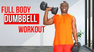 🔥 1 Hour DUMBBELL Muscle FULL BODY WORKOUT at Home 🔥 Build Muscle From Your Bedroom