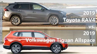 2019 Toyota RAV4 vs 2019 Volkswagen Tiguan Allspace (technical comparison)