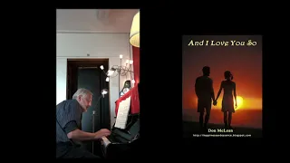 AND I LOVE YOU SO - Don MCLEAN - piano - Harry Völker