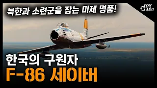 한국의 구원자 "F-86 세이버" / 북한과 소련군을 잡는 미제 명품! [지식스토리]