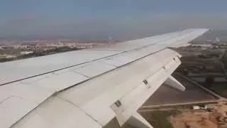 Landing Barcelona El-Prat and taxi B-737-800 Utair Ukraine