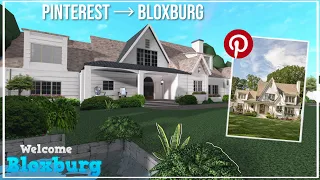 Building a PINTEREST HOUSE in BLOXBURG!! ☁️🍓🎀🏹