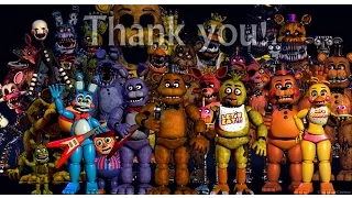 FNAF Todos Los Personajes | FNAF Song