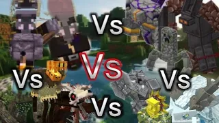 Todos vs Todos: Mowzie's mobs vs Fish undead rising vs golemania vs illage and Spillage