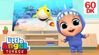 BABY SHARK 👶🦈 Eğlenceli Ve Öğretici Çocuk Şarkıları | Little Angel Türkçe