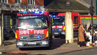 Euston Fire Station Pump Ladder + Fire Rescue Unit turnout