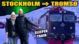 ARCTIC CIRCLE NIGHT SLEEPER TRAIN! // Stockholm, SWEDEN to Tromso, NORWAY (via NARVIK) With Prices