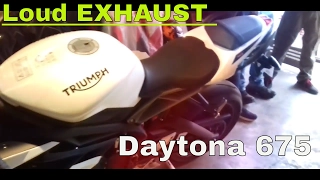 2017 Triumph Daytona 675 Stock Exhaust Sound /LOUD REVVING