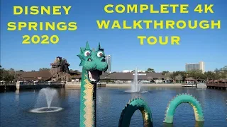 Disney Springs 2020 Complete 4K Walkthrough Tour at Walt Disney World Orlando Florida